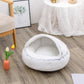 2 In 1 Dog And Cat Bed Pet Winter Bed Round Plush
