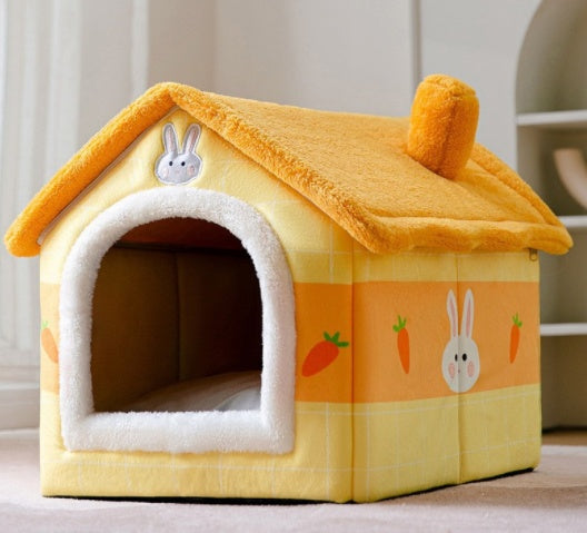 Foldable Dog House Pet Cat Bed Winter Dog Villa