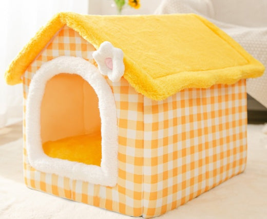 Foldable Dog House Pet Cat Bed Winter Dog Villa