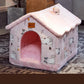 Foldable Dog House Pet Cat Bed Winter Dog Villa