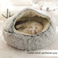2 In 1 Dog And Cat Bed Pet Winter Bed Round Plush