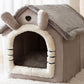 Foldable Dog House Pet Cat Bed Winter Dog Villa
