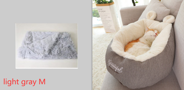 Pet Dog Bed Warming Soft Sleeping Bag Cushion