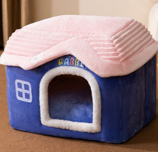 Foldable Dog House Pet Cat Bed Winter Dog Villa