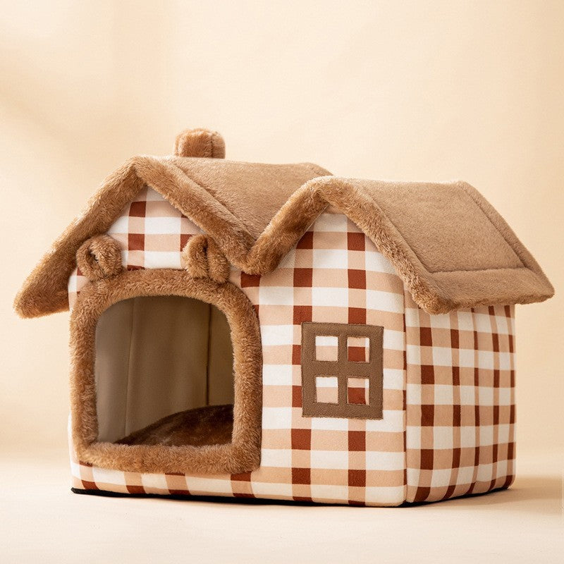 Foldable Dog House Pet Cat Bed Winter Dog Villa