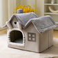 Foldable Dog House Pet Cat Bed Winter Dog Villa