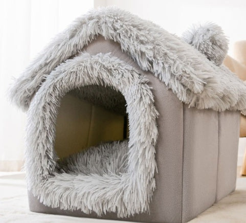 Foldable Dog House Pet Cat Bed Winter Dog Villa