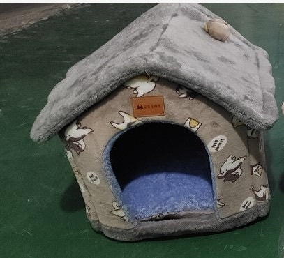 Foldable Dog House Pet Cat Bed Winter Dog Villa
