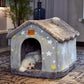 Foldable Dog House Pet Cat Bed Winter Dog Villa