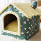 Foldable Dog House Pet Cat Bed Winter Dog Villa