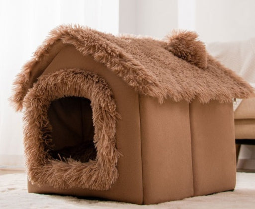 Foldable Dog House Pet Cat Bed Winter Dog Villa
