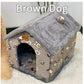 Foldable Dog House Pet Cat Bed Winter Dog Villa