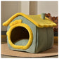 Foldable Dog House Pet Cat Bed Winter Dog Villa