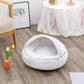 2 In 1 Dog And Cat Bed Pet Winter Bed Round Plush