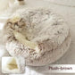2 In 1 Dog And Cat Bed Pet Winter Bed Round Plush