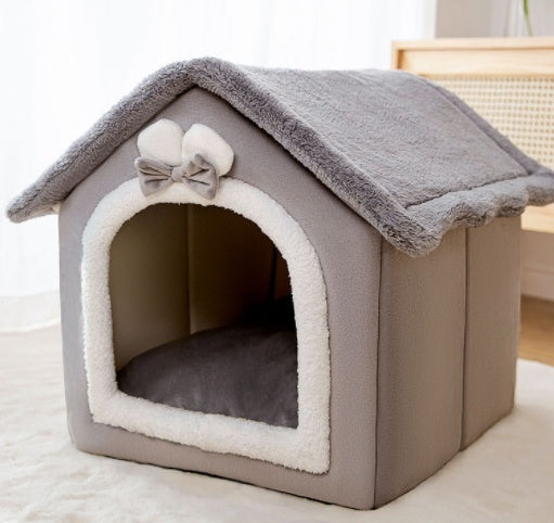 Foldable Dog House Pet Cat Bed Winter Dog Villa